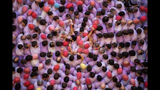 Tarragona Castells Human Towers Competition Returns [upl. by Siuqcram]