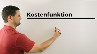 Kostenfunktion Lohnkosten 75 Prozent der variablen Kosten werden Mathe by Daniel Jung erhöht [upl. by Sturrock]