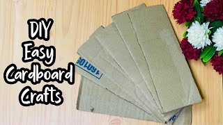 DIY cardboard craft paper craft  paper flowers  home decor easy craft  jute sheet craft [upl. by Oal360]