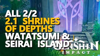 All Seirai amp Watatsumi Island Shrine of Depths 21 Genshin Impact [upl. by Anesusa837]