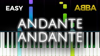 ABBA  Andante Andante  EASY Piano TUTORIAL by Piano Fun Play [upl. by Shoemaker412]