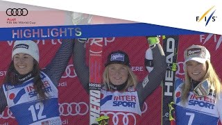 Highlights  Worley makes backtoback GS wins  FIS Alpine [upl. by Ecnadnak]