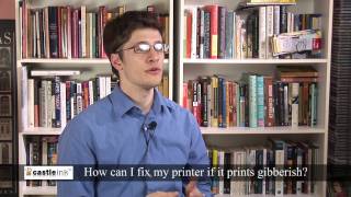 02 how can I fix my printer if it prints gibberish [upl. by Menzies214]