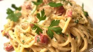 spaghetti alla carbonara recipe [upl. by Yelrac]