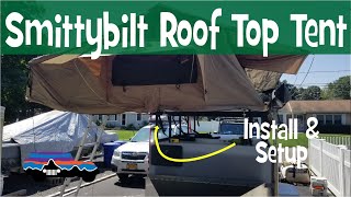 Smittybilt XL OVERLANDER Roof Top Tent Setup amp Install [upl. by Olwena]