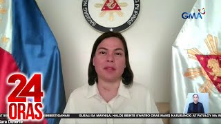 VP Sara Duterte  Leaders should not be motivated by cash cocaine or champagne  24 Oras [upl. by Tal278]