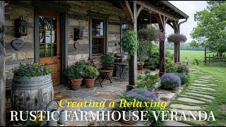 Charming Rustic Farmhouse Veranda Design Ideas [upl. by Niall]