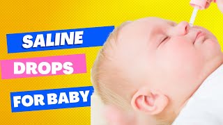 The keys to good Saline Nasal Drops in Babies Step by Step Guide [upl. by Poppas466]