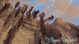 Lion King Stampede Scene with Final Fantasy Music [upl. by Yddur]