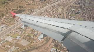 Aterrizaje en cusco peru increible ubicacion  mayo 2016 airbus 320 latam [upl. by Aremihc]