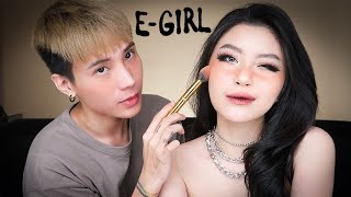 Makeup cho Quỳnh Thi phong cách Egirl  EGirl Makeup Tutorial [upl. by Argyres476]