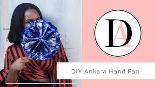 How to make an Ankara Hand Fan in 5minutes [upl. by Shum]