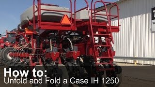 How to Unfold and Fold a Case IH 1250 Planter [upl. by Lanoil]