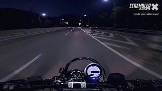 4K KOREA  Ducati Scrambler  두카티 스크램블러 순정 배기음의 아름다움 [upl. by Yrokcaz747]