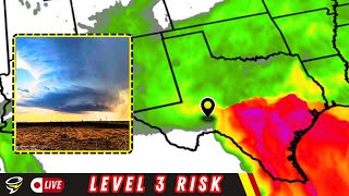 🟥 LIVE STORM CHASER Level 3 Risk for some storms maybe FORT STOCKTON [upl. by Novel430]