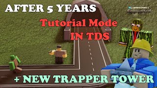 NEW TDS UPDATE TRAPPER TOWER  TUTORIAL AND EASY MODE  Tower Defense Simulator [upl. by Prunella]