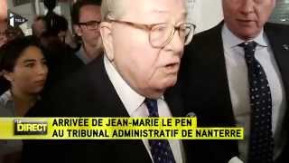 Tensions au tribunal de Nanterre à larrivée de JeanMarie Le Pen [upl. by Parsifal]