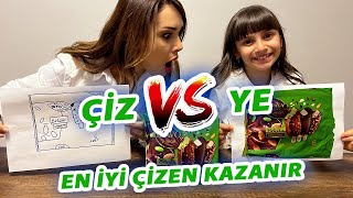 LİNA İLE ÇİZ Vs YE CHALLENGE  EN İYİ ÇİZEN KAZANIR [upl. by Nodmac]