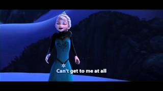 Disney Frozen  Let It Go Song with Lyrics [upl. by Nivek]