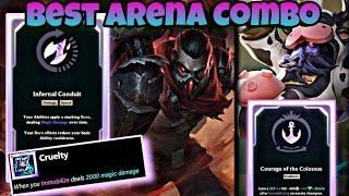 Singed and Alistar Is a Free Win In Arena With Best Augments  Best Arena Combo [upl. by Ainad]