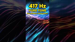 417 Hz Pure Tone Solfeggio Healing Frequency [upl. by Adnor]