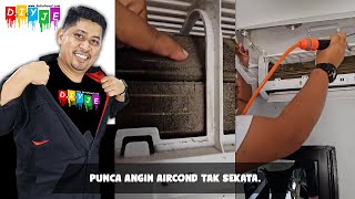 Punca angin aircond tak sekata [upl. by Anilet]