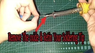 How To Tin Soldering Iron Tip [upl. by Sommers]