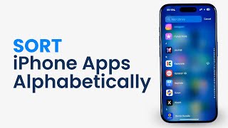 How to Sort iPhone Apps Alphabetically [upl. by Sirkin]