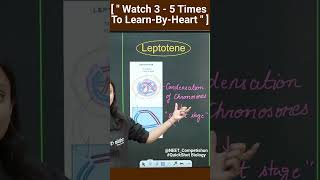 quot LEPTOTENE quot is The First Step Of ProphaseI  With QuickShot Biology  Poonam Maam neetshorts [upl. by Earej]