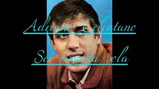 Adriano Celentano Sei rimasta sola con testo video Mario Ferraro [upl. by Coates]