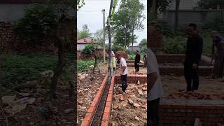 Construction process of pouring concrete for building beams in rural areas [upl. by Verge144]