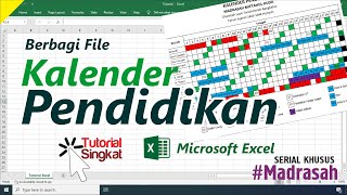 Aplikasi Kalender Pendidikan Otomatis Berbasis Excel  Tutorial Singkat [upl. by Seessel]