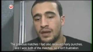 Badr Hari gives comments about the incident against Remy Bonjasky K1 GP 2008 English Subs [upl. by Wootten]