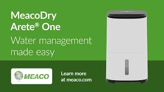 How to empty the water tank on your MeacoDry Arete® One Dehumidifier and Air Purifier  Meaco [upl. by Narmi749]