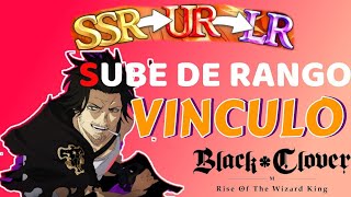 SUBE DE RANGO VINCULO LVL 10  BLACK CLOVER MOBILE GLOBAL [upl. by Liagiba831]