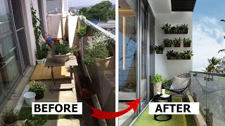 Small Balcony Makeover Under Budget  Renter Friendly Ideas  Episode 003 [upl. by Caralie]