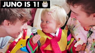 Junos 1st Birthday🎂 Baby Hanbok and Korean Style Party for the FIRST TIME  Cuteness Overload [upl. by Onaivatco]