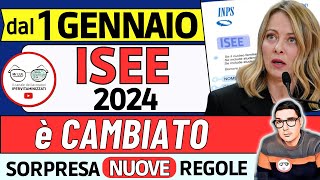 ⚠️ NUOVO ISEE da GENNAIO 2024 ➡ 4 NOVITà PER TUTTI INPS e GOVERNO CAMBIANO le REGOLE PER I PAGAMENTI [upl. by Nosle]