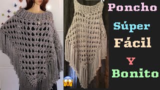 💓Poncho Tejido En Crochet Paso a Paso [upl. by Rovelli108]