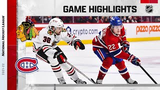 Blackhawks  Canadiens 12921  NHL Highlights [upl. by Ahseina474]