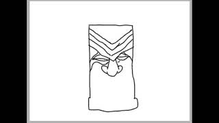 How To Draw A Tiki Pattern For Wood Carving [upl. by Lleumas]