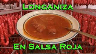 LONGANIZA EN SALSA ROJA CocinaSimple HombreEnLaCocina [upl. by Fabyola]