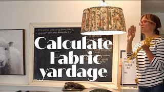 How to calculate the amount of fabric Youll need for a pleated lampshade [upl. by Johns]