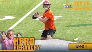 Herd Hierarchy 49ers Chiefs Bengals battle for No 1 in Colins Top 10 entering Week 1  THE HERD [upl. by Einahpets]