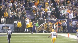 Jordy Nelson 1 yd TD from Aaron Rodgers vs Vikings at Metrodome 102713 [upl. by Mackler]