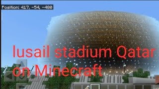 i went to lusail stadium but in Minecraft FIFA World Cup [upl. by Lemraj]