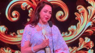 IIFA Film Awards 2024 Finals Hema Malini being emotional with Shah Rukh Khan while receiving awards [upl. by Bissell169]