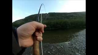 Dryfly fishing in Norway Tørrfluefiske i NordNorge [upl. by Berke500]