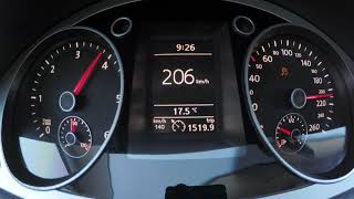 Volkswagen Passat B6 20 TDI 140hp acceleration [upl. by Novhaj]