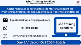 JMeter PT Basics to Master with BeanShell Day 2 WhatsApp us on 918019952427 to enroll [upl. by Dario]